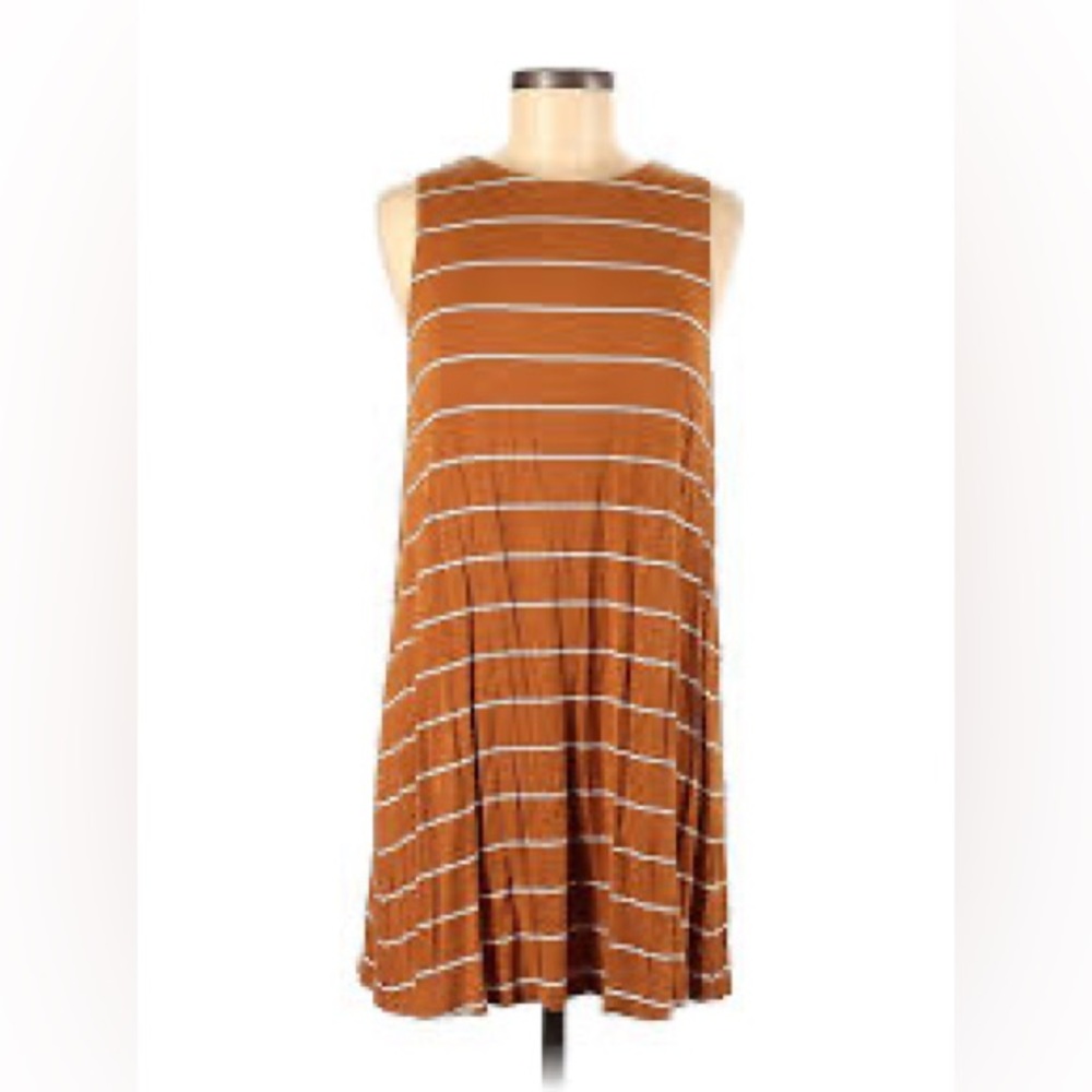 Gold Yellow Mustard Striped Dress